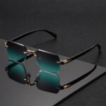 Classic Unisex Fashion Sunglasses Frameless Trendy Eyewear for Holiday Costume Suitable Best Gift for Festive Occasions (New)