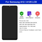 Choice Quality 65 IPS Samsung Galaxy A12 LCD Display A125 Touch Screen SM-A125F LCD SM-A125M Display Replacement Parts (New)