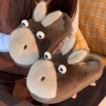 Couple 2025 Autumn/Winter New Collection Designer Cotton Slippers Cute Little Milk Donkey Warm Shoes for Women Home Slides Shoes (New)