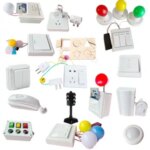 Montessori LED Lights Busy Board Accessory Tricolor Lights Timers Telephone Doorbell Switches Education Toy Puzzle Toy Children Bangladesh (New)