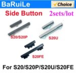2Sets Power Volume Side Button Samsung Galaxy S20 Plus S20 Ultra S20FE Power Switch Control Key External Plastic Button Bangladesh (New)