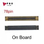 5-100Pcs 78Pin LCD Display Screen Connector MainBoard Plug On Board FPC Samsung Galaxy A12 A13 A23 A22 A24 A32 A33 A34 A02 (New)