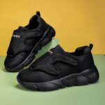 Elderly Diabetic Shoes with Hook and Loop Closure for Wide Feet Lightweight Orthopedic Edema Sneakers with High Arch Support (New)