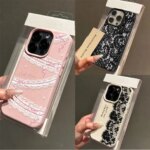 Letter Black Lace Case Realme C53 C51 C55 C35 C63 C61 C20 C21Y C25Y C75 5 5i 8 V13 NARZO 50 50A NOTE 60 P3X 15 12 PRO Plus (New)