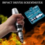 7pc Shock Screw Driver Impact Driver Screwdriver Professional Heavy Duty Chisel Key Set Tools Impact Socket Bits Screw Extractor (New)