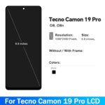 68 Tecno Camon 19 Pro CI8 Screen LCD With Touch Panel Glass Digitizer Assembly CI8 CI8N Display Replacement Parts (New)