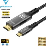 USB C to HDMI Cable 8K@60Hz 4K@120Hz Type C to HDMI-Compatible HDTV Cable for TV Converter MacBook Air iPad USB-C HDMI Adapter (New)