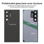 For Samsung S24 Ultra Glass Battery Cover Rear Door Housing Panel Case Camera Lens Parts For S24U Battery Cover (New)