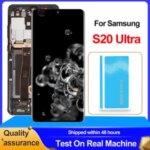 6.9'' Dynamic AMOLED Display Samsung S20 Ultra LCD Touch Screen Digitizer Assembly G988 SM G988B/DS LCD Replacement Parts Bangladesh (New)