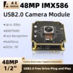 48MP IMX586 cmos USB2.0 Camera Module PDAF Auto Focus AF 30fps 8000*6000 Rolling Shutter Lightburn Webcam UVC Free Drive OTG Cam Bangladesh (New)