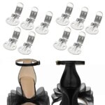 10Pcs/Lot Stainless Steel Shoes Flower Clips Silver Shoe Buckles Clamp DIY Shoes Ornament Holder Practical Shoes Accessories (New)