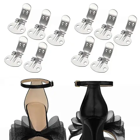 S543a9aa640bd42849755888fe028fc51I_480x480q75 10Pcs/Lot Stainless Steel Shoes Flower Clips Silver Shoe Buckles Clamp DIY Shoes Ornament Holder Practical Shoes Accessories (New) - Image 1