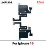 Earpiece Light Sensor Proximity Flex Cable iPhone 16 Plus 17 Pro Max 16 Pro 17 Air 16E No Speaker Sensor Ribbon (New)