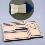 Classical folded wallet leather craft cutting dies knife mold cutter (New)