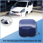 For Honda Fit Jazz GD GD1 GD3 2003 2004 2005 2006 2007 2008 Front Towing Hook Cover Lid Trailer Tow Hooking Eye Cap Hauling (New)