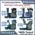 Unlocked S20 FE G781 G780F Board Samsung Galaxy S20 Ultra G980F G981 G988B G988U S20 Plus G985F G986B Motherboard Chips Bangladesh (New)
