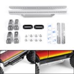 Metal Simulation Side Pedal Side Bar Metal Conversion Parts for 1/10 RC Crawler Car Traxxas TRX4 BRONCO DEFENDER Diy Parts (New)
