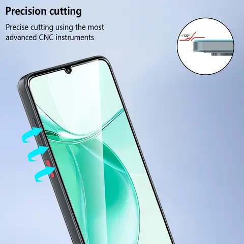 S5520eb28c9904afab2ec4f38eba814e82_480x480q75 Screen Protector ZTE Blade A35 A55 675 inch Tempered Glass HD Crystal Mica 9H Anti Scratch Case Friendly Clear (New) - Image 1