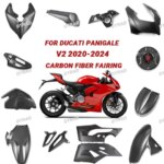 Carbon Fiber Body Full Fairing Kit Fender Radiator Spoiler For Ducati Panigale V2 2020-2024 Motorcycle Modification Accessories (New)
