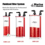 Marine Sources KMR Fluidized Filter System - 110/150/200mm Models | K1 Media Bio-Reactor for Professional Aquarium Nitrification (New)