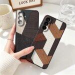 Vintage Wood Grain Pattern Phone Case Samsung A04 A05 A06 A07 A12 A3 A14 A15 A16 A17 A23 A24 A25 A26 A32 A22 A31 Black (New)