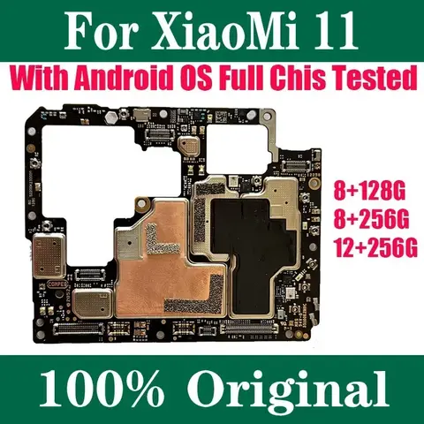 S57c62a050d7f4679b51f309c25932b398_480x480q75 Global Version Original Motherboard For Xiaomi Mi 11 Unlocked Mainboard 128gb 256gb Circuit Logic Board Plate Good Working (New) - Image 1