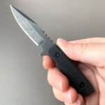 G10 Handle Stone Washed Stainless Steel Blade Mini Kydex Sheath Fixed Knife EDC Camping Straght Knifes Pocket Knives For Men (New)