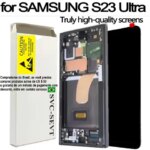 6.8" Dynamic AMOLED 2X 120Hz For Samsung S23 Ultra 5G LCD SM-S918B SM-S918B/DS S918U Display Touch Screen Digitizer Assembly (New)