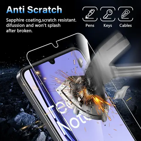 S586b114f6e5247f88d59f191eb91fc1b1_480x480q75 For Realme Note 50 Tempered Glass Film For Realme Note 60 Screen Protector GlassFilm (New) - Image 1