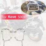 Suitable for KOVE 500X Motorcycle Stainless Steel Side Box Bracket Without Hiding Exhaust Pipe Aluminum Alloy Side Box Bracket (New)