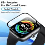 Screen Protector Xiaomi Redmi Watch 5 3D Curved Screen Protector Redmi Watch5 Ultra-HD Full Coverage Protective Accessories (New)