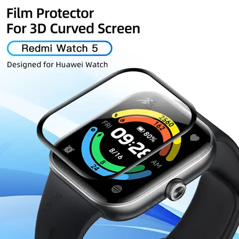 S58aea77e3aaf4d31830d2f13d8504a65k_480x480q75 Screen Protector Xiaomi Redmi Watch 5 3D Curved Screen Protector Redmi Watch5 Ultra-HD Full Coverage Protective Accessories (New) - Image 1