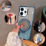 Bling Glitter Lipstick Mirror St Phone Case Vivo V70 V 70 Elite 70Elite 5G With Pearl Chain Anti-drop Shockproof Cover (New)