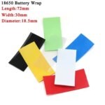 25~1000pcs 18650/21700 PVC Heat Shrink Tube Pre-Cut Lipo Battery Wrap Protective Sleeve Casing Precut Insulated Film Cover (New)