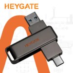 HEYGATE USB 32 Type-C Dual Interface OTG U Disk 150MB s Fast Transfer Flash Drive Memory Stick roid Smartphone Notebook (New)