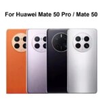 New Huawei Mate 50 Pro  Mate 50 Battery Cover Rear Housing Back Case Battery Cover With Camera Lens Replacement Parts (New)