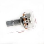 M5TC A100K Potentiometer Splined Pot Electric Guitar Bass Effect Amp Tone Volume 15mm (New)
