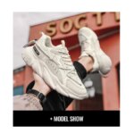 2026 Winter New Mens Shoes Trendy Sport Running Casual Versatile Breathable Height-increasing Dad INS Trendy Sneakers (New)