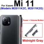 On Off Power Volume Side Button Xiaomi Mi 11 Mi 11 Pro Mi 11 Ultra Mi 11 Lite Mi 11 5G Power Volume Control Switch Key Parts (New)
