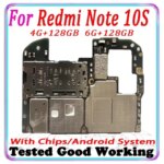 With Full Chips Logic Board for Xiaomi Redmi Note 10S Note10S Mainboard  128GB High Qulaity MB Unlocked Motherboards (New)