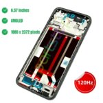 Replacement AMOLED Display Oppo Reno14 F Reno 14F 5G CPH2743 120Hz New Touch Screen Digitizer with Front Frame Assembly OEM (New)
