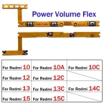 Power Switch On Off Button Volume control Key Button Flex Cable Xiaomi Redmi 10 10A 10C 12 12C 13 13C 14C 15 15C Bangladesh (New)