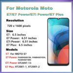 LCD Motorola Moto E7 LCD E7 Power E7i Power LCD Display Touch Screen Assembly Motorola Moto E7 Plus LCD With Frame (New)