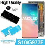 6.1''Dynamic AMOLED Display with frame Samsung S10 LCD SM G9750 G975F Touch Screen LCD Digitizer Repair parts Bangladesh (New)