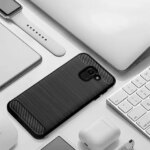 Carbon Fiber Case Samsung Galaxy J5 J3 J7 J2 Pro J4 J6 Prime J8 A7 A9 A6 A8 Plus 2018 A3 A5 2017 Silicone Case Cover Funda (New)