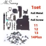 1set Set Metal + Screw iPhone 13 Pro Max 14 Plus 11 12 Inner Bracket Accessories Shield Plate Parts Bangladesh (New)
