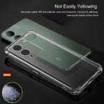 Soft Clear Silicone Phone Case VIVO Y17S Y16 Y15A Y15S Y12S Y11 Y11S Y10 T1 Shockproof Airbag Transparent Back Cover Housing (New)