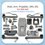 For DJI Air 3S Drone Spare Parts Upper Middle Lower Shell Arm Motor PTZ ESC GPS Cable - Original Drone Accessories (New)