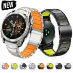 22mm 26mm Titanium Strap for Garmin Watch Fenix 8 51MM 47MM Tactix7 7X Pro Instinct 2X Enduro3 Forerunner 965 955 Metal Bracelet (New)
