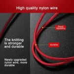 3 in 1 USB Fast Charging Cable Type C Micro IOS Multi Charger Cable for IPhone Samsung Xiaomi Redmi Oppo Braided Cord Usb 3 En 1 (New)